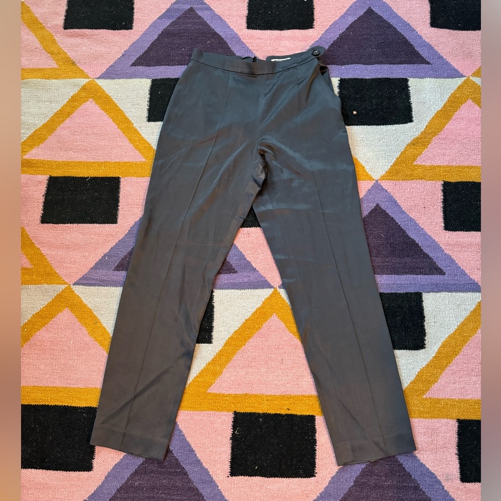 Vintage Jil Sander Silk High Waisted Pants